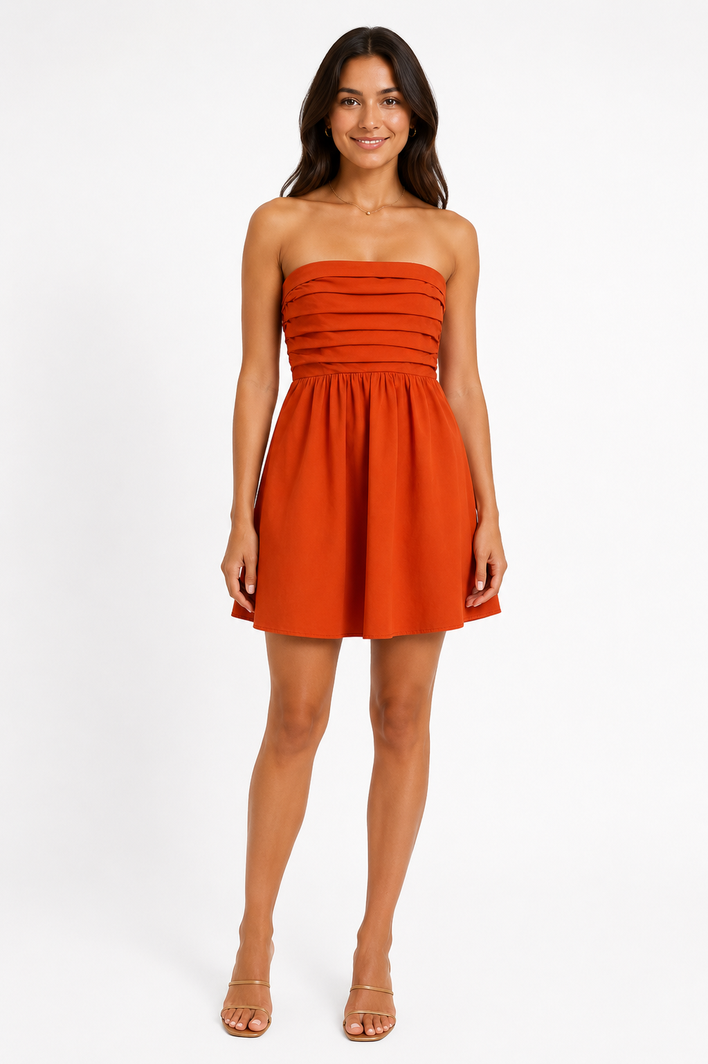 NEEDII TUBE COTTON MINI DRESS