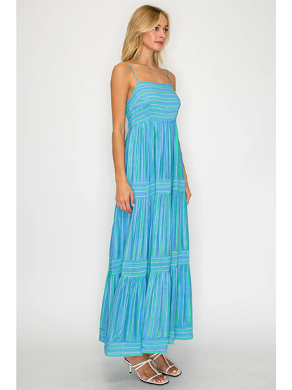 SANTORINI COASTAL DRIFT MAXI DRESS