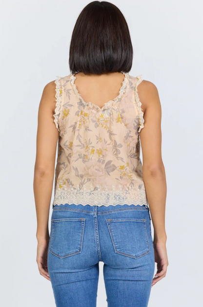 DEAR JOHN BUTTON FRONT ADA TOP