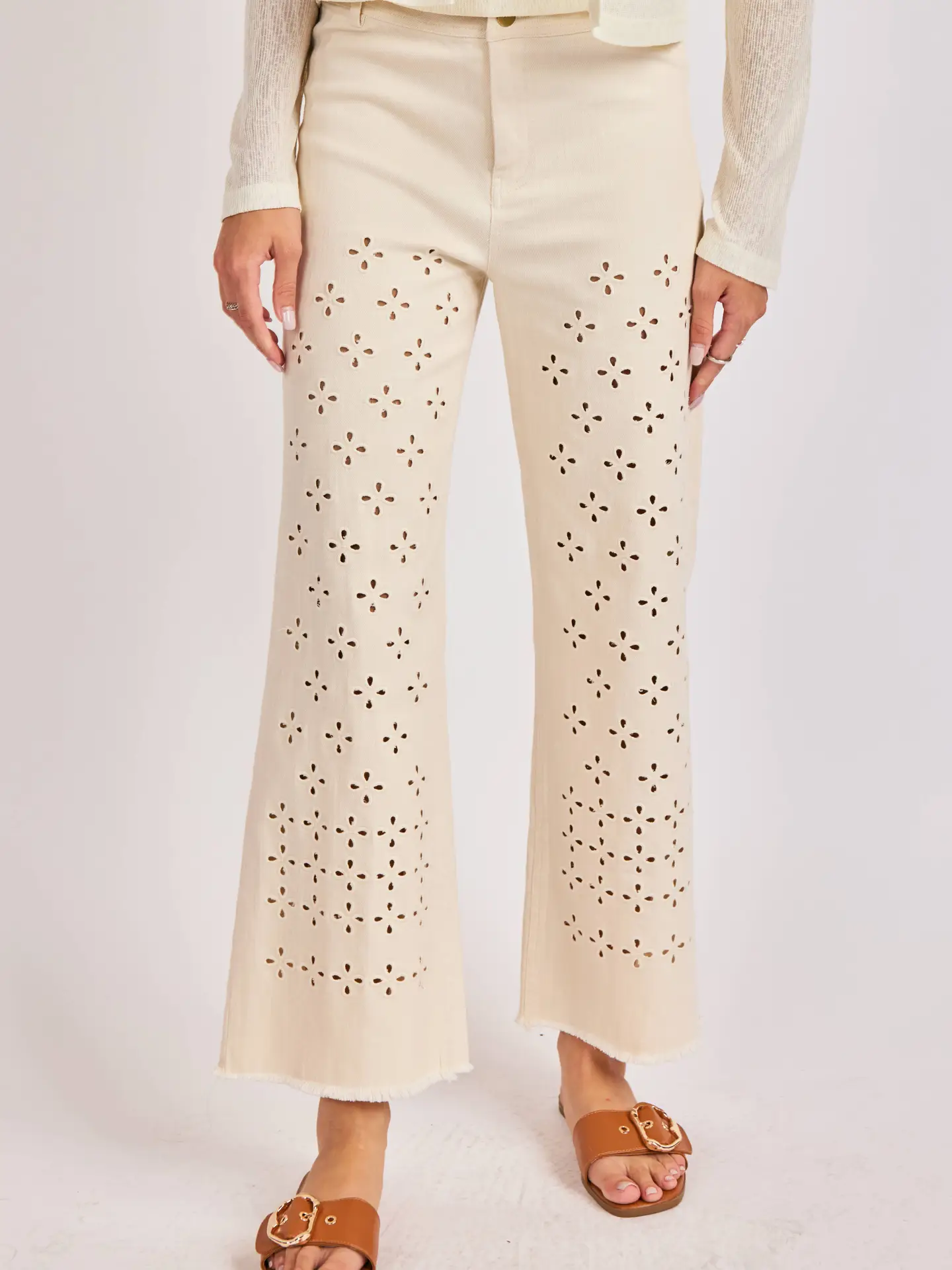 CLEAR EYES EYELET PANT