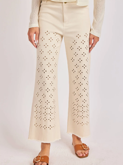 CLEAR EYES EYELET PANT