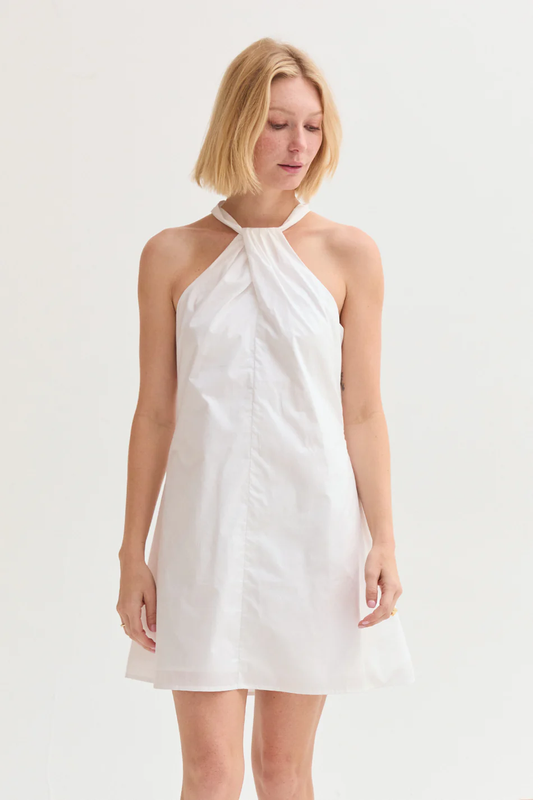 CHLOE POPIN HALTER MINI DRESS