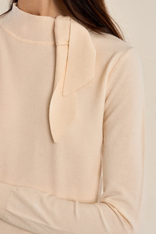 MB BOW NECKTIE SWEATER